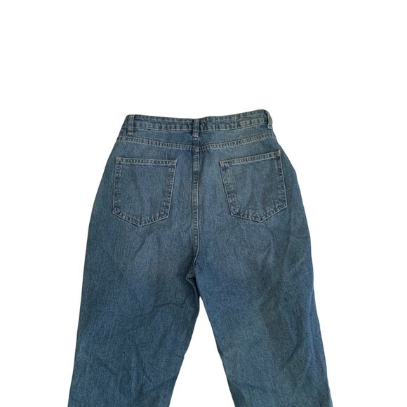 Boohoo Women's Size 4 Tall Distressed Mom Denim Jean Brand New - Picture 12 of 16